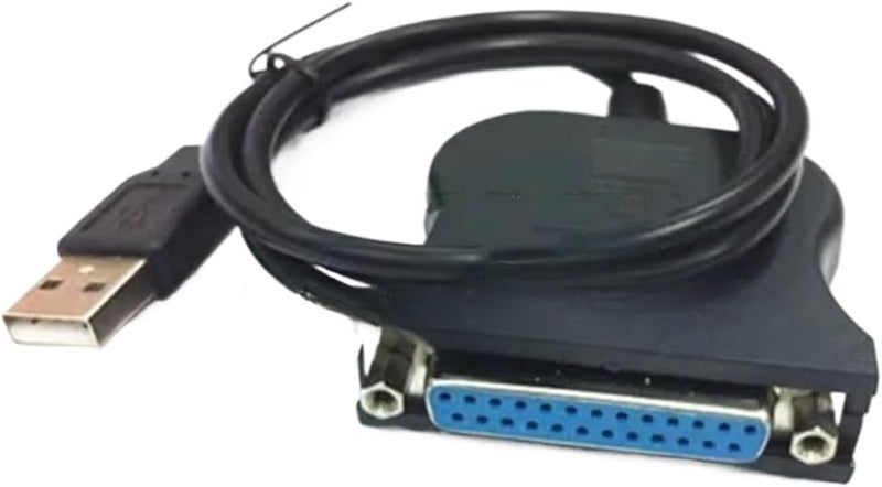 USB to Parallel Port Printing Cable DB25 pin Adapter Cable USB to Old Printer Interface Cable 25 Holes