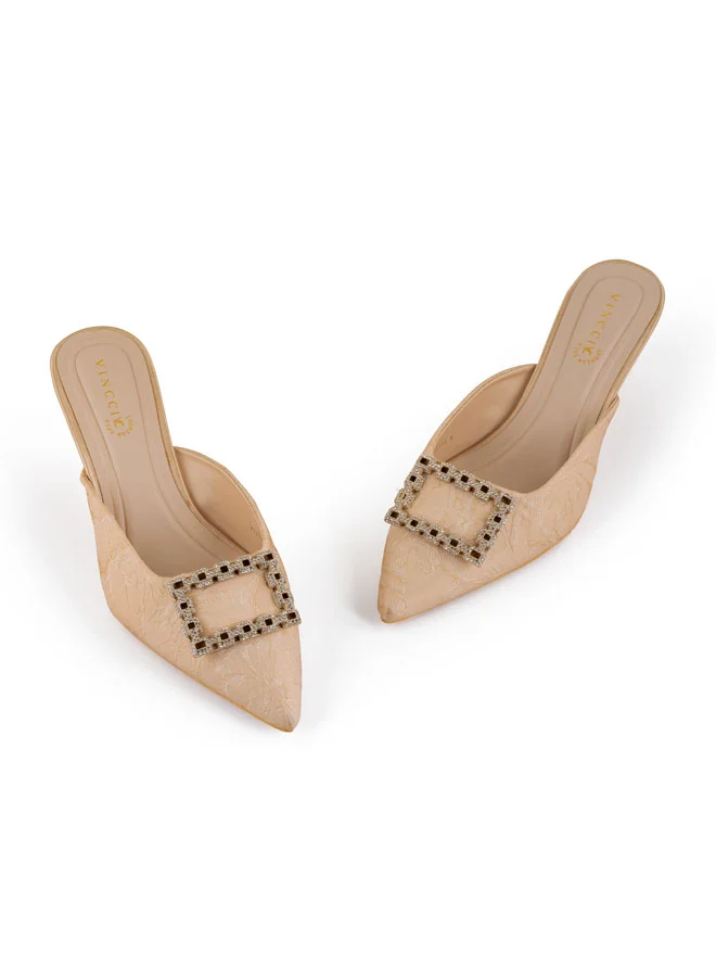 Vincci Women Pointed Toe Low Heel pumps