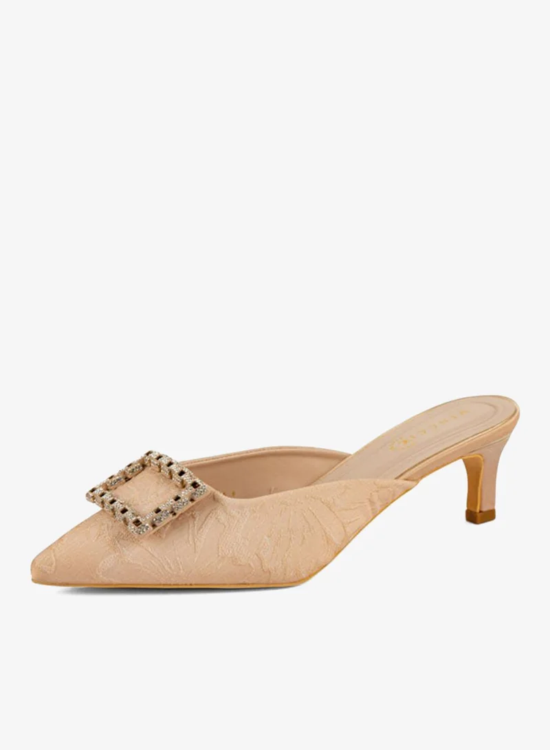 فينتشي مضخات نسائية مدببة إصبع القدم منخفض