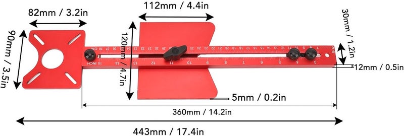 WOODWORKING ROUTER JIG CIRCLE CUTTING VERSATILE TOOL FOR WOODWORKING ENTHUSIASTS - Image 2