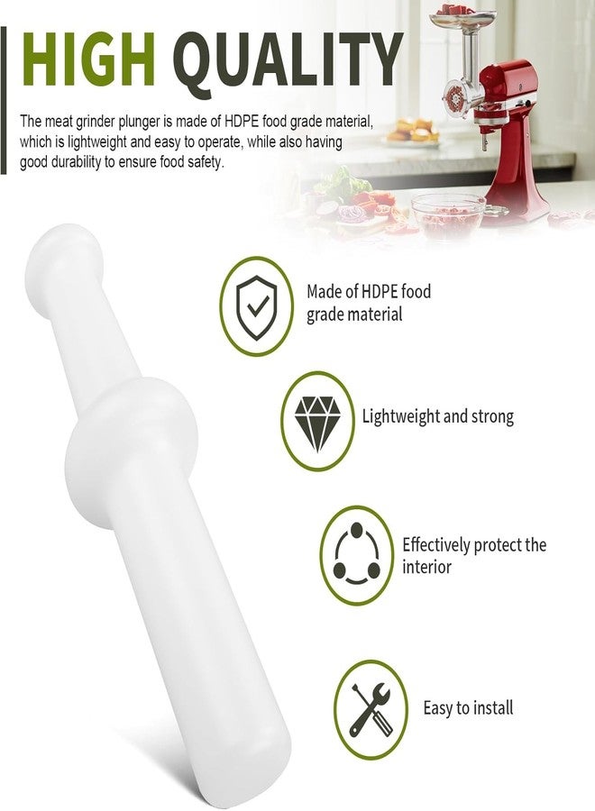 Sesama Universal Meat Grinder Pusher & Tamper for kitchen-aid & LEM Grinders - 9.8” Heavy-Duty, Replacement Tool - Non-Toxic, Dishwasher Safe (1-Pack) - Image 5