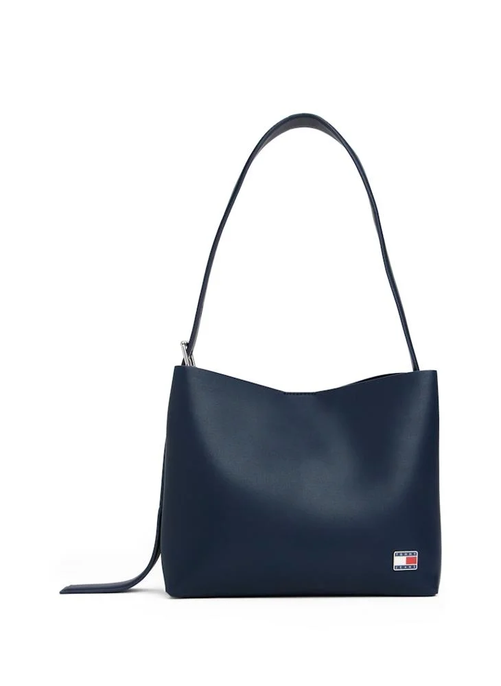 تومي جينز Logo Plaque Hobo Bag