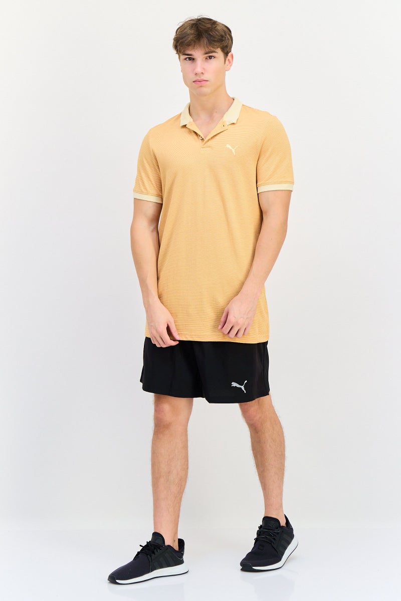 PUMA Men Slim Fit Short Sleeves Outdoor Polo Shirt, Orange - Image 4