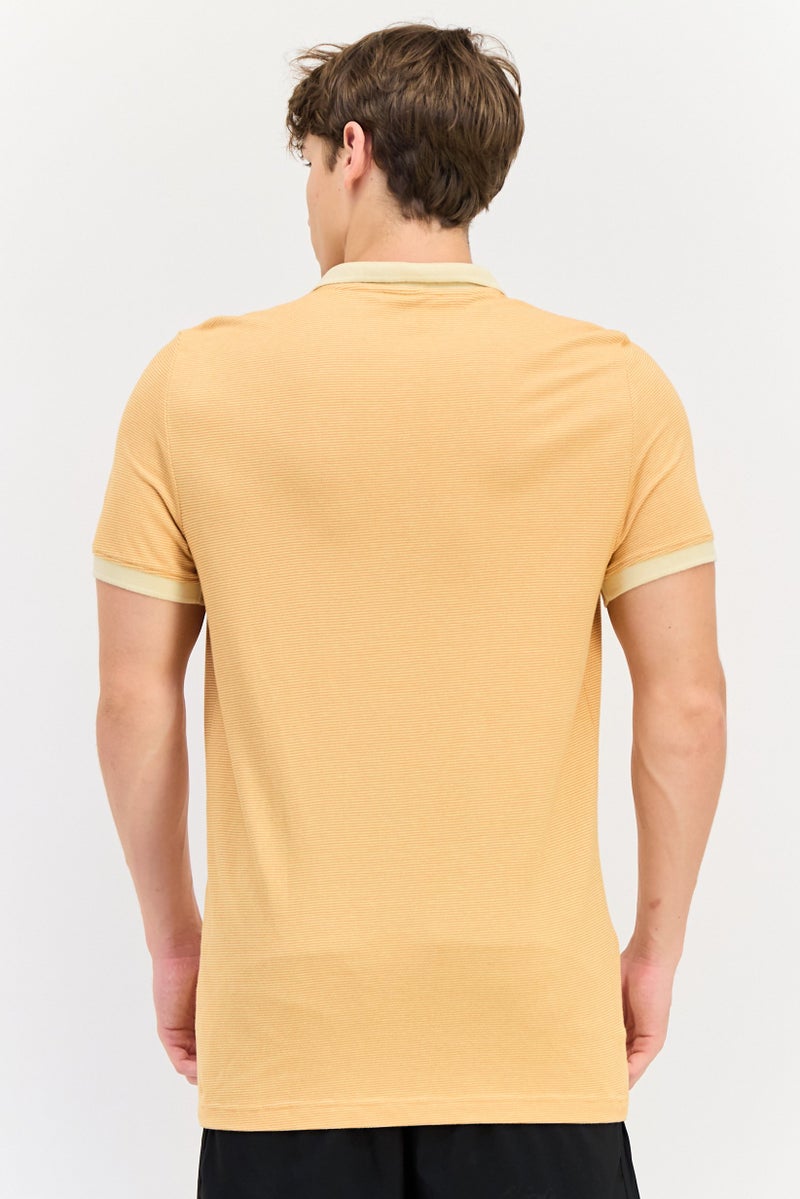 PUMA Men Slim Fit Short Sleeves Outdoor Polo Shirt, Orange - Image 3