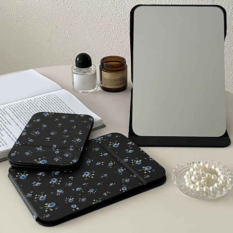 Makeup Mirror Portable Desktop Mirror Tabletop Foldable Mirror Folding Makeup Mirror - Image 4