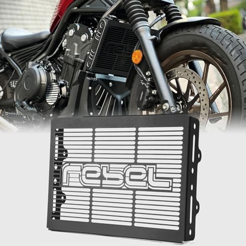 WOOGA Motorcycle Black Radiator Guard Protector Grille Grill Cover Shrouds Cooler Protector fit for HONDA CMX 500 Rebel CMX 250 CMX 300 Accessories 2017 2018 2019 2020 2021 2022 2023 2024 2025 - Image 1