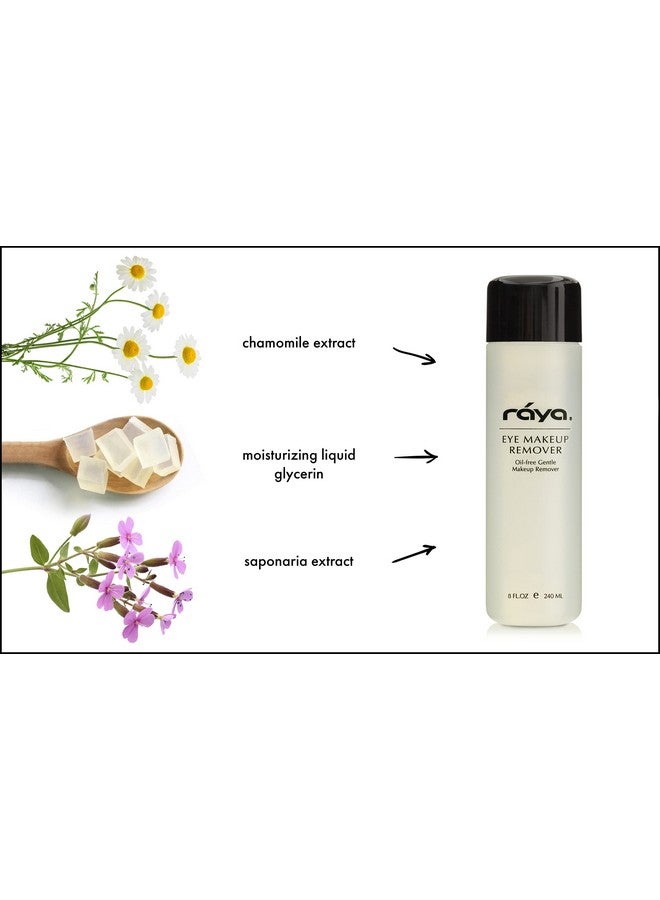 Raya Eye Make Up Remover 6 Oz (105) ; Oil Free Make Up Removing Cleansing Fluid ; Gently Removes Non Water Proof Mascara ; Great For Sensitive Skin - Image 3