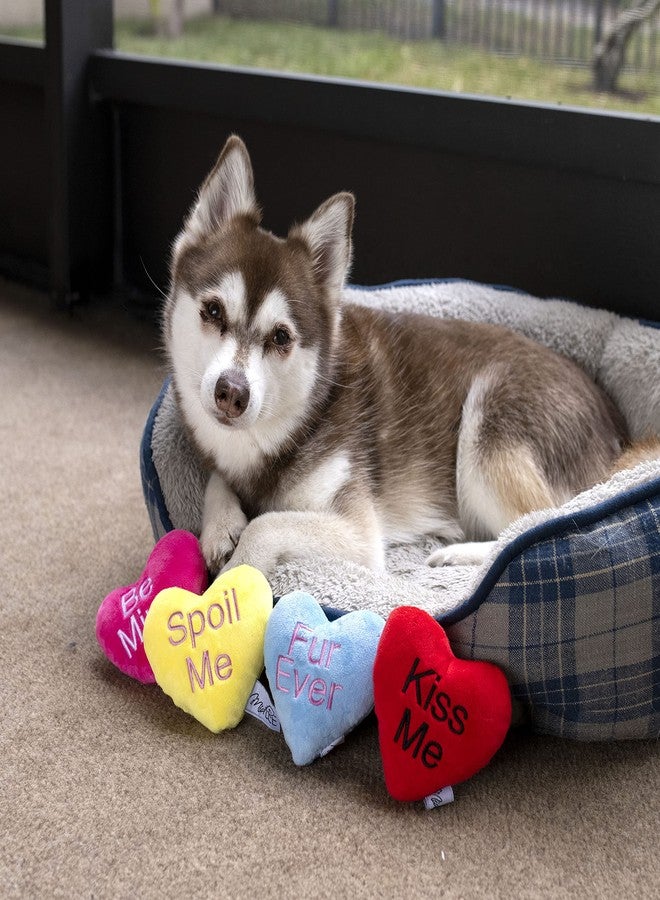 Midlee Candy Heart Valentine's Dog Toy- Set of 4 (Small) - Image 2