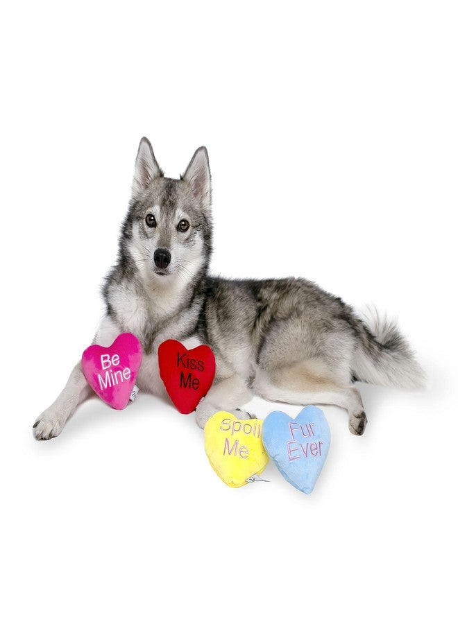 Midlee Candy Heart Valentine's Dog Toy- Set of 4 (Small) - Image 5