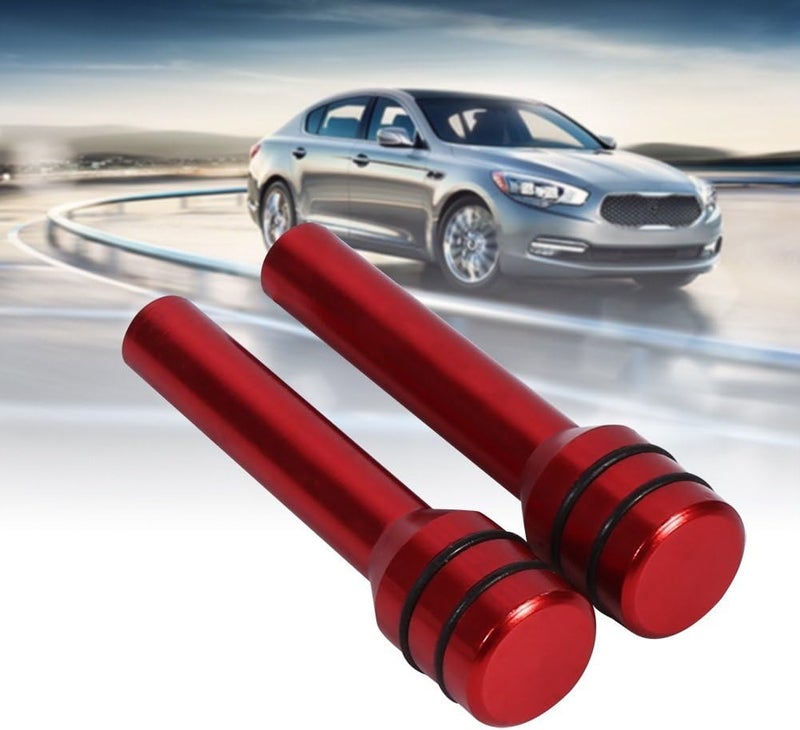 comfrt 2 Pcs Car Door Lock Knobs, Aluminum Interior Door Lock Knob Pull Pins Automotive Door Lock Knob for Car SUV Truck Automobile (Color : Red) Car Door Lock Knobs - Image 4