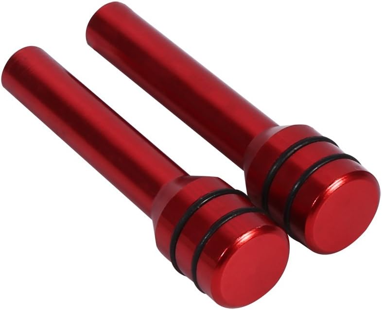 comfrt 2 Pcs Car Door Lock Knobs, Aluminum Interior Door Lock Knob Pull Pins Automotive Door Lock Knob for Car SUV Truck Automobile (Color : Red) Car Door Lock Knobs - Image 1