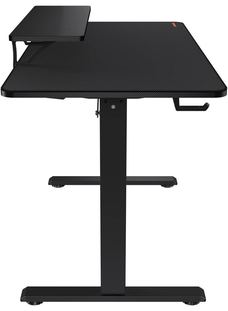 كوجار طاولة الألعاب Cougar E-STAR 120 – أسود، سطح كامل مع لوحة فأرة، حامل شاشة قابل للإزالة، حماية للمحرك وعمود النقل، صينية كابلات، وخطاف لسماعة الرأس – الموديل: 3MSTA1WB.0001 - Image 5