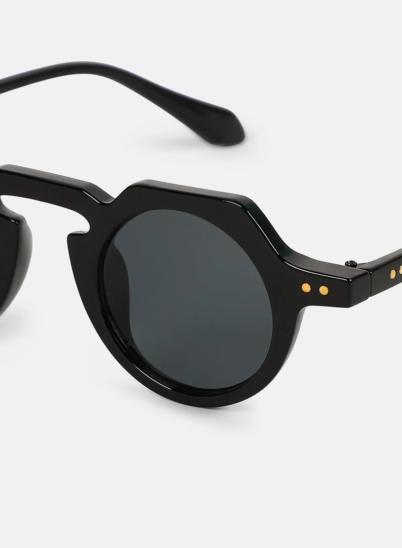 Haute Sauce Polarized Full Rim Round Sunglasses For Women