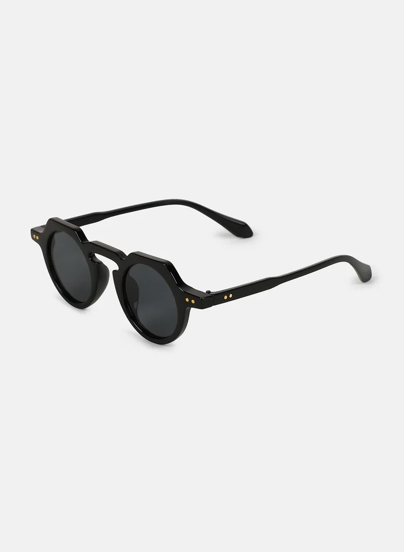 Haute Sauce Polarized Full Rim Round Sunglasses For Women
