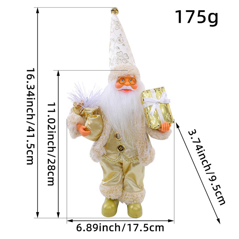 Standing Santa Figurine Christmas Decor GG1-31 gold style 