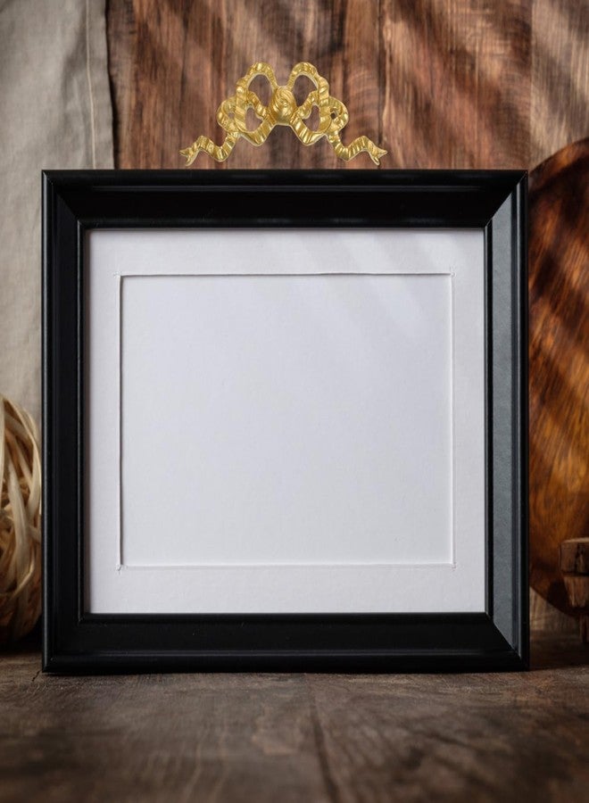 أموسفون قطعتان من زينة جدارية على شكل فيونكة من الراتنج الذهبي من آموسفن، مناسبة لتزيين غرفة المعيشة وغرفة النوم والمدخل، أبعادها 6.29 × 2.36 × 0.78 بوصة - Image 2