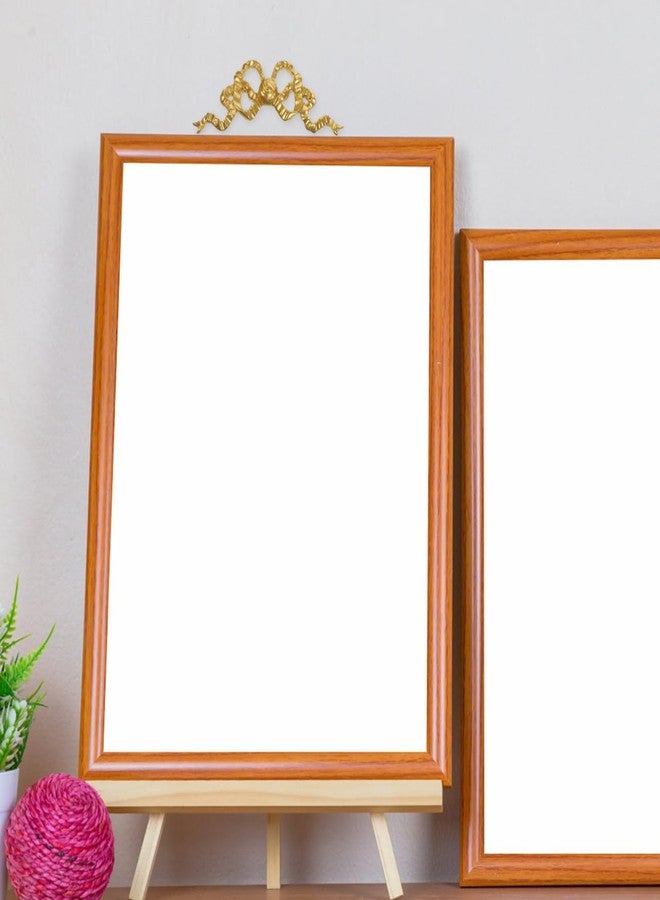 أموسفون قطعتان من زينة جدارية على شكل فيونكة من الراتنج الذهبي من آموسفن، مناسبة لتزيين غرفة المعيشة وغرفة النوم والمدخل، أبعادها 6.29 × 2.36 × 0.78 بوصة - Image 3