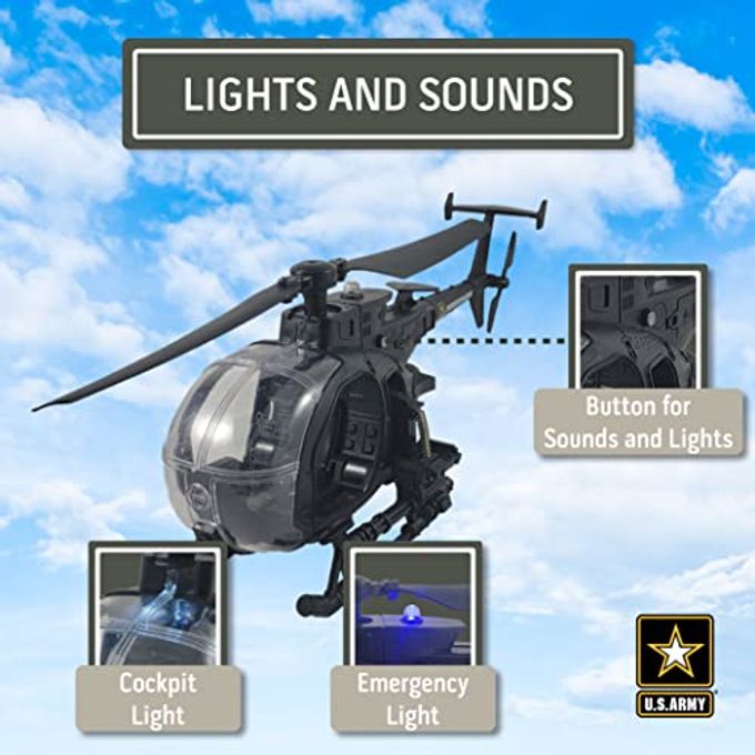 Lollipop U.S. Army Night Stalker Helicopter with Soldier Figure and Light/Sound - Image 2