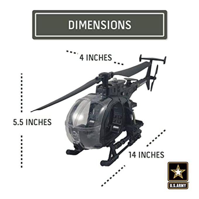 Lollipop U.S. Army Night Stalker Helicopter with Soldier Figure and Light/Sound - Image 3
