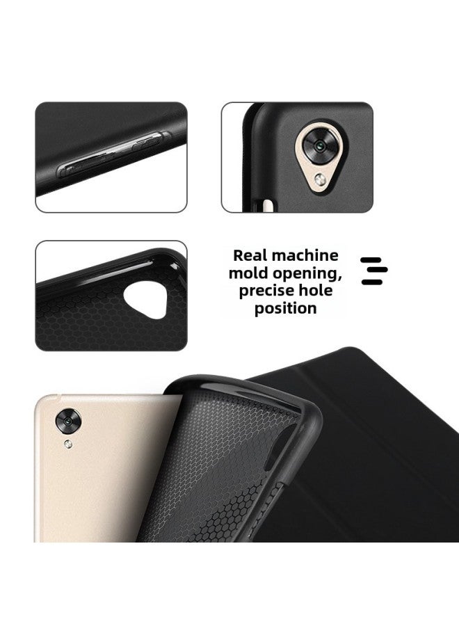 Suitable For Huawei Matepad10.4 Protective Case Glory V6 Tri-fold Leather Case Pro10.8 Conjoined Flat Case-Color:dark Green-Applicable Model:MatepadPro13.2 Inch
