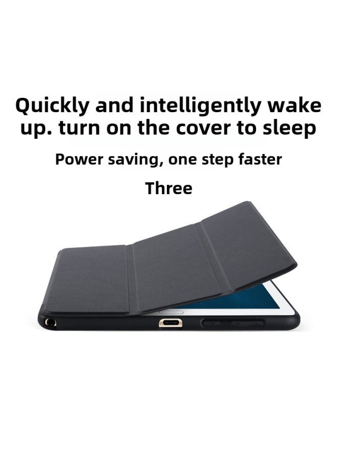 Suitable For Huawei Matepad10.4 Protective Case Glory V6 Tri-fold Leather Case Pro10.8 Conjoined Flat Case-Color:dark Green-Applicable Model:MatepadPro13.2 Inch