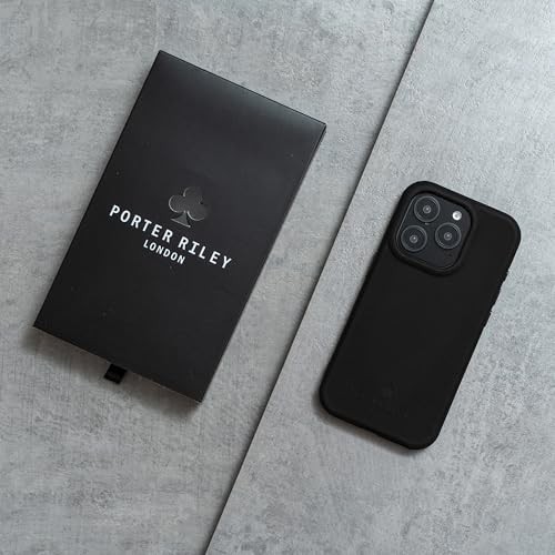 Porter Riley - Premium Leather Case Compatible with iPhone 15 Pro Max. Slim line Bumper Case Compatible with MagSafe – Genuine Leather Cover (Black) - Image 5