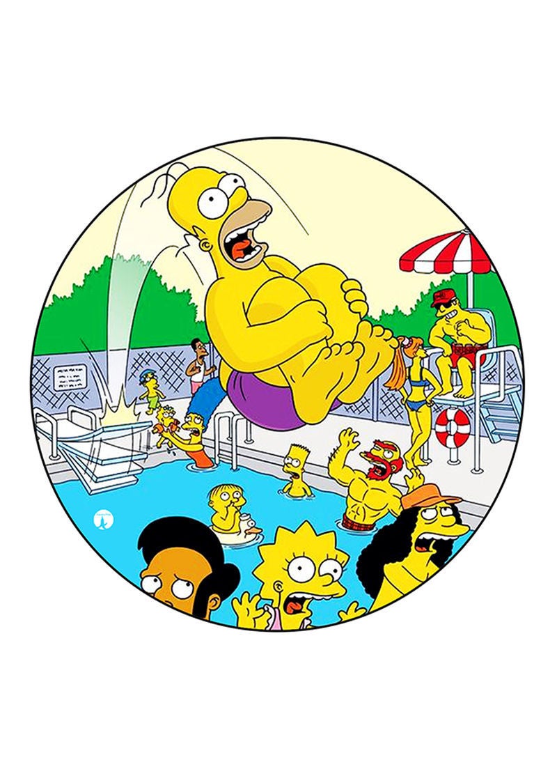 RKN Simpsons Printed Mouse Pad  Multicolour