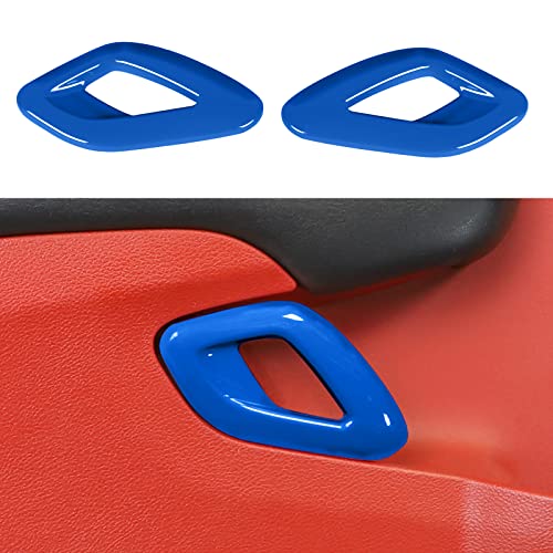 Voodonala for Dodge Challenger 20152023 Car Door Inner Door Handle Cover Trim Accessories for Dodge Challenger 20152023Blue2pcsSet - Image 1