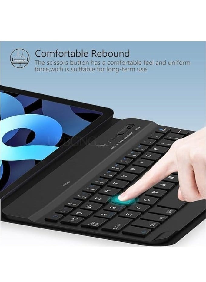 Generic - Arabic and English Keyboard Case Compatible with Honor Pad X9/X8 Pro 11.5 inch 2023, Slim Protective Case with Detachable Wireless Bluetooth Keyboard & Mouse - Image 1
