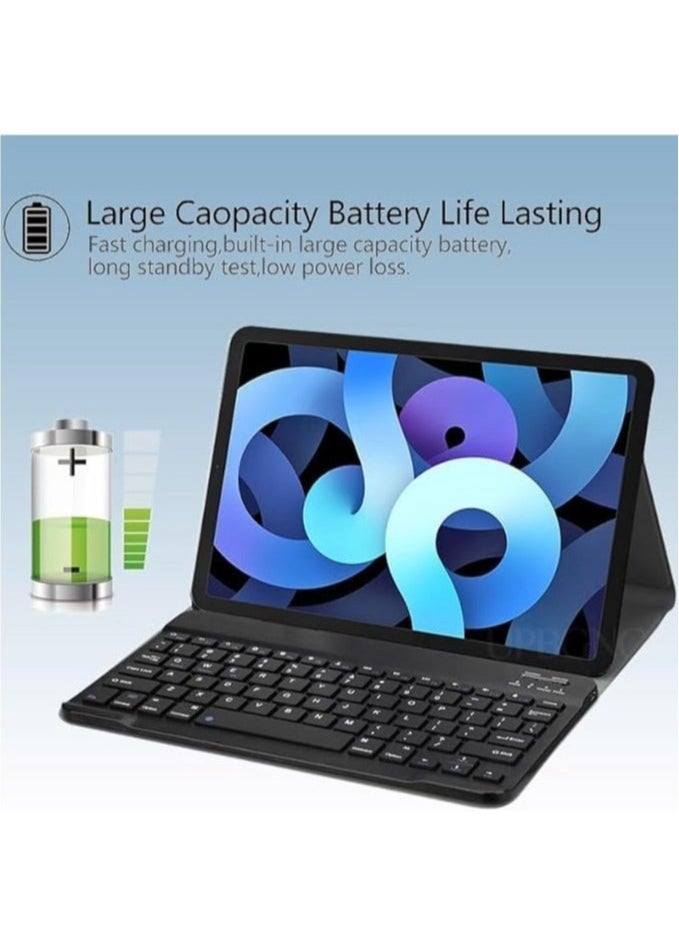 Generic - Arabic and English Keyboard Case Compatible with Honor Pad X9/X8 Pro 11.5 inch 2023, Slim Protective Case with Detachable Wireless Bluetooth Keyboard & Mouse - Image 1