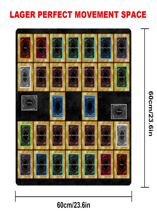 sabermaster Card Rubber Mat - 2 Player, Square playmat for Gamer 60x60cm/23.6x23.6inch (2player G) - Image 2