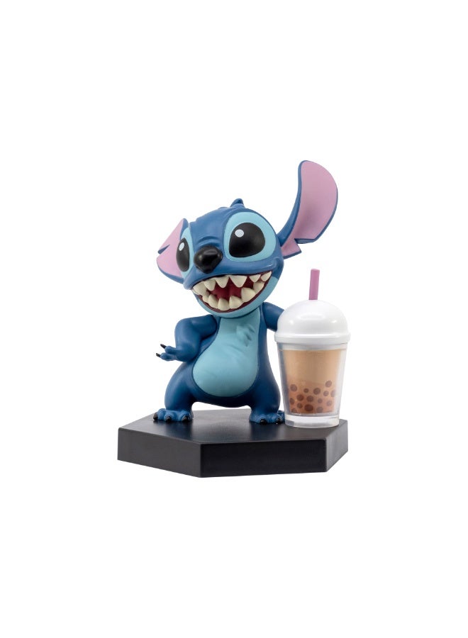 Disney سلسلة المرح 2 من ليلو وستيتش مع صندوق نافذة - ستيتش شاي الفقاعات | تمثال قابل للجمع | تمثال ستيتش | تمثال عرض | هدية مثالية لجمع الهدايا والأطفال - Image 3