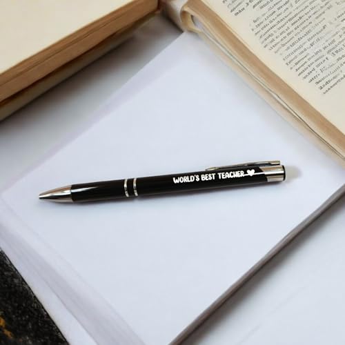 SINCE 7 STORE Gift Hamper for Teacher - Includes 4 Products: Tabletop Frame, World’s Best Teacher Engraved Pen, Greeting Card and a Note - Perfect Teacher's Day Gift/Birthday Gift for Mentor - Image 4