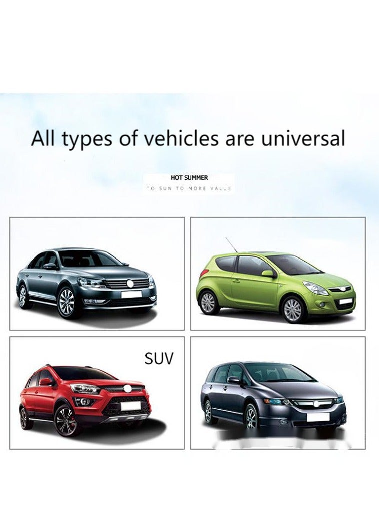 Generic Car Window Sun Shades, Magnetic Curtain，Baby Window Shades Protection from Sun Heat and UV，Window Mesh Screen for Privacy Blackout, Breastfeeding (Front&Back set, 4 Pack) - Image 3