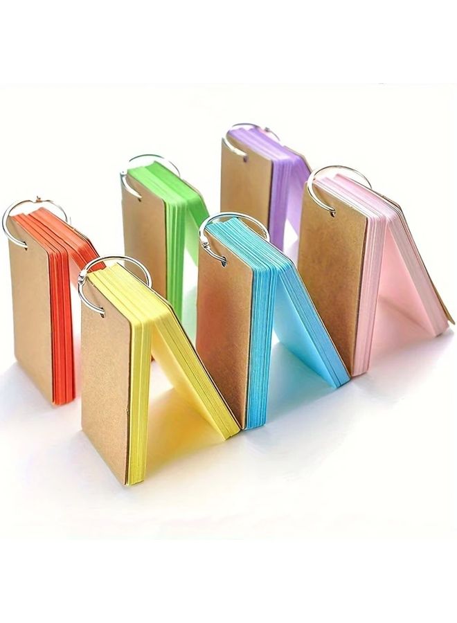 White 300 Blank Index Cards 6 Pack with Binder Rings for Learning and DIY - Image 5