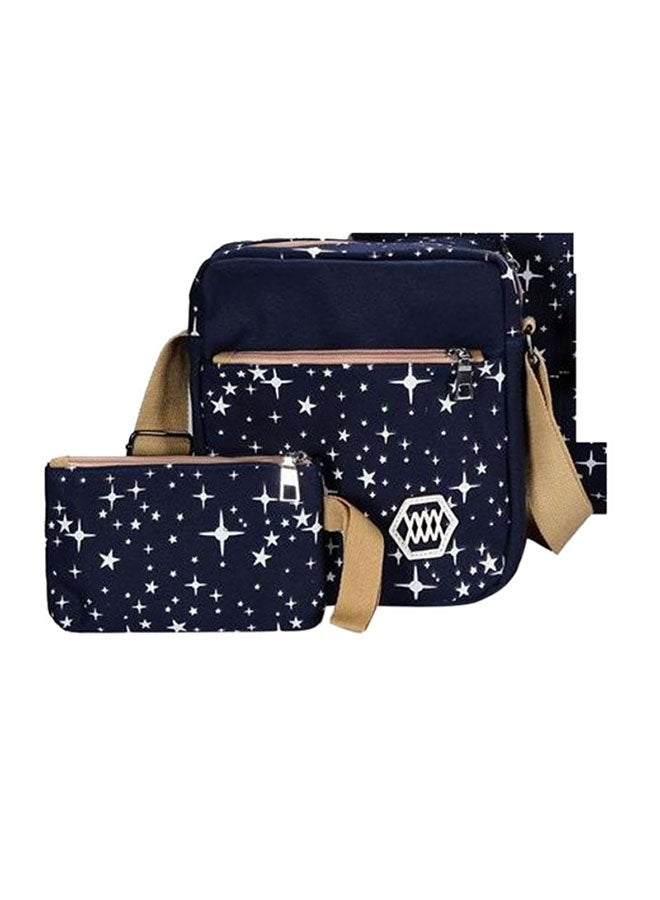 Flap Closure School Backpack Set Blue - Image 2