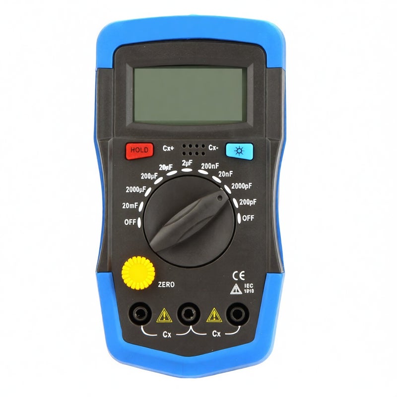 مقياس السعة الرقمي المحمول DM6013L لمقاييس المكثفات مع شاشة LCD ذات إضاءة خلفية - Image 1