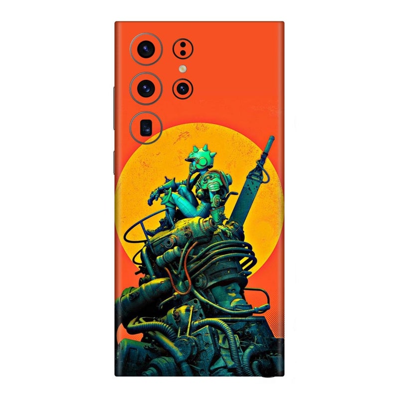 WRAP CRAFT Mobile Skin Sticker Compatible with Samsung Galaxy S23 Ultra 5G Skin Not Back Cover, Camera & Back Protector Mobile Skin Wrap; SA-GA-S23 Ultra 5G-KE-52 - Image 1