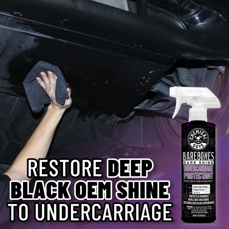 Chemical Guys TVD_104_16 Bare Bones Premium Dark Shine Spray for Undercarriage, Tires and Trim, Safe for Cars, Trucks, Motorcycles, RVs & More, 16 fl oz - Image 2
