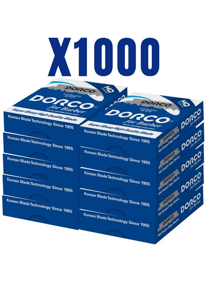 دروكو شفرات حلاقة دوركو ذات الحافة الواحدة، 1000 قطعة (10 علب، كل علبة تحتوي على 100 شفرة) - Image 1
