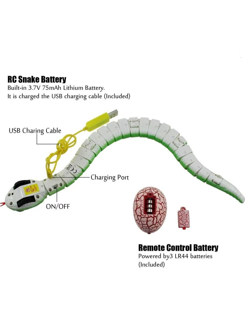 Remote Controlled Snake, Realistic Snake Toy, USB Rechargeable Snake, Scary Joke Toy, Quick Movement, Gifts for Children  - Image 3