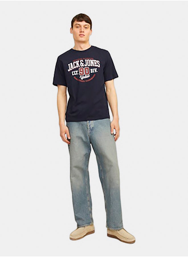 JACK & JONES Jjelogo Tee Ss O-Neck 2 Col Aw24 Sn  - Image 2