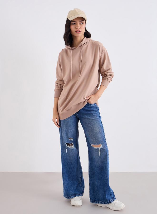 ستايلي هودي طويل بقصة عادية - Image 1