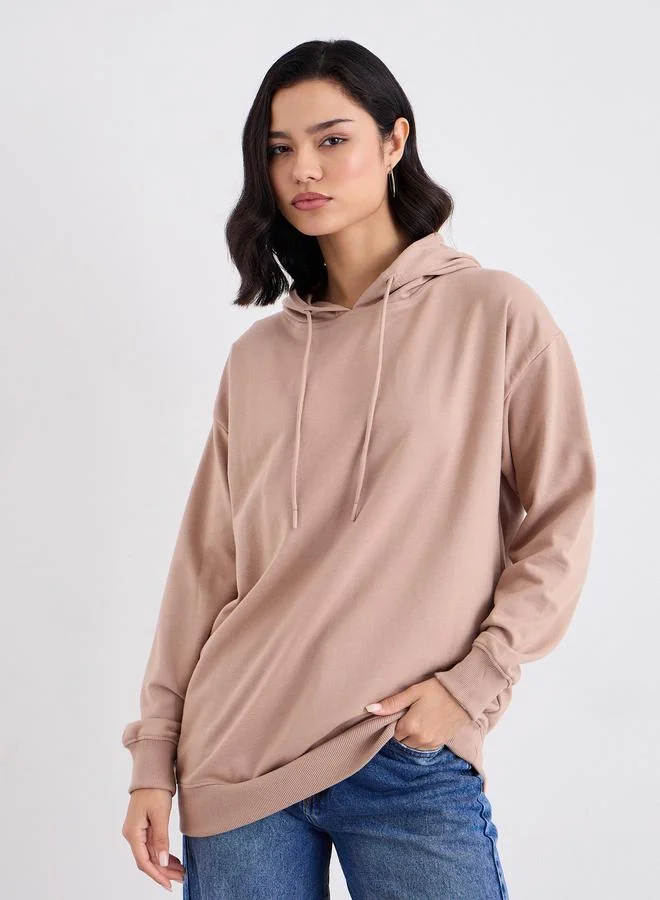 Styli Styli Regular Fit  Longline Hoodie