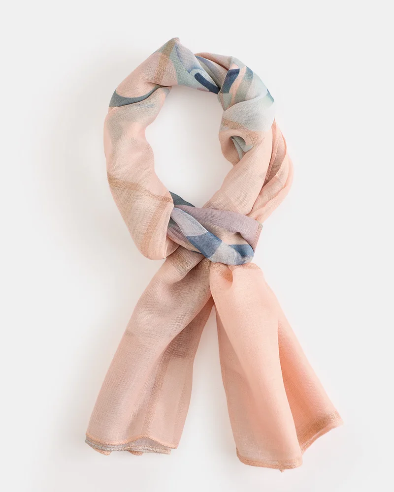 REDTAG Women Pink Printed Scarf
