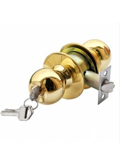 Enka Lucky Knob Lock with Yellow Key, Two Way Gray 1 Piece  - Image 2