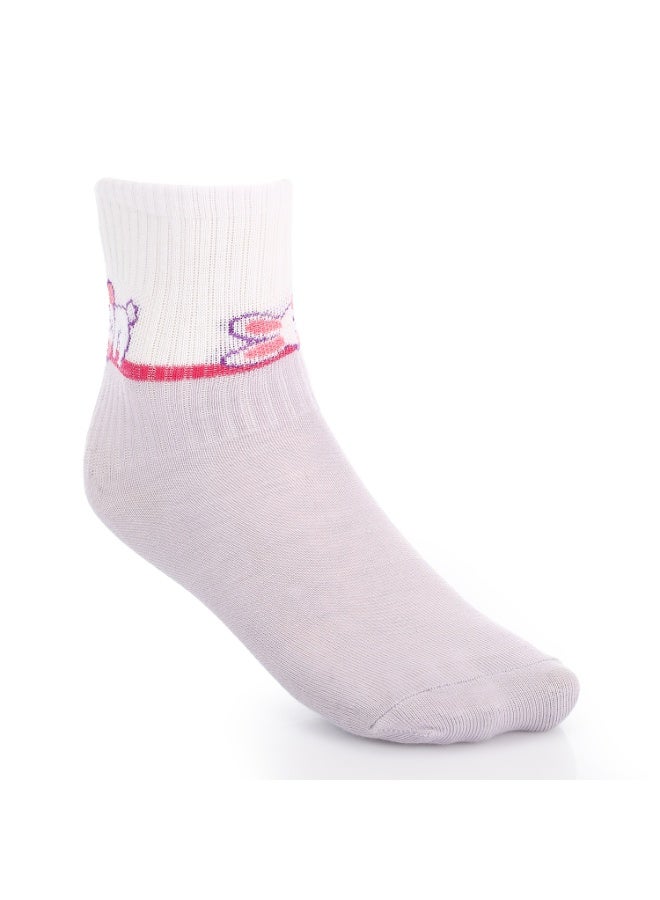 ريد قطن جوارب قطنية للبنات حتى الكاحل - ارجواني - Image 1
