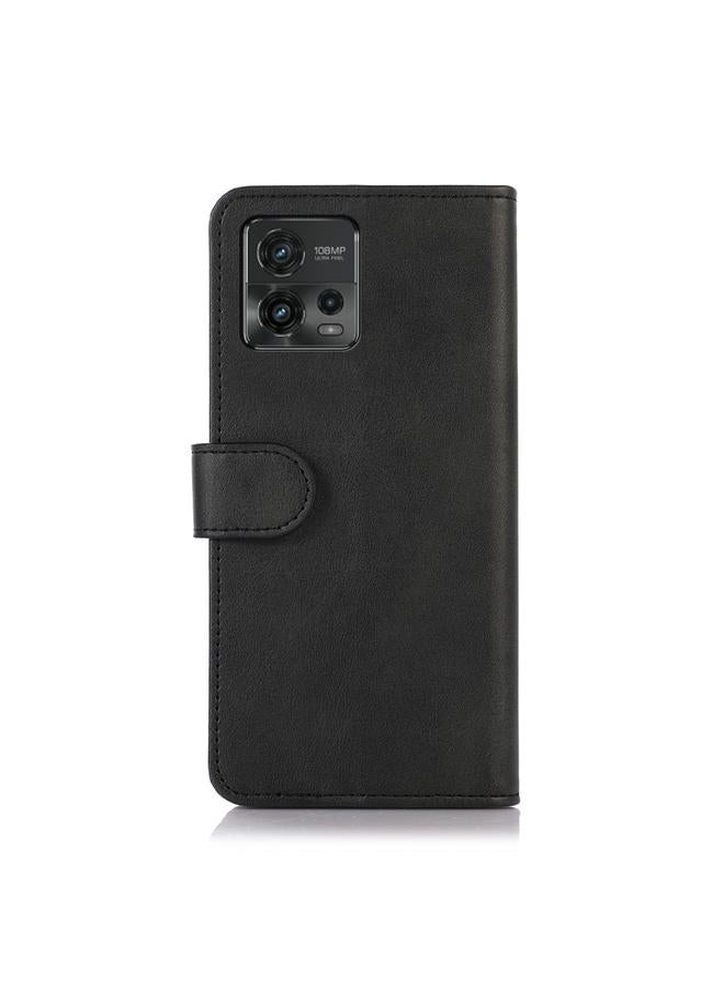 اس-توب جراب لهاتف موتورولا موتو جي 72، جراب هاتف قابل للطي من جلد البقر - Image 3