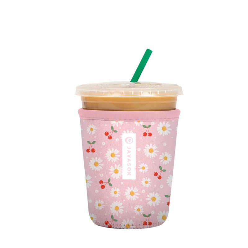 Sok It Sok It JavaSok Iced Coffee  Cold Soda Insulated Neoprene Cup Sleeve Cherry Bomb Small 1620oz