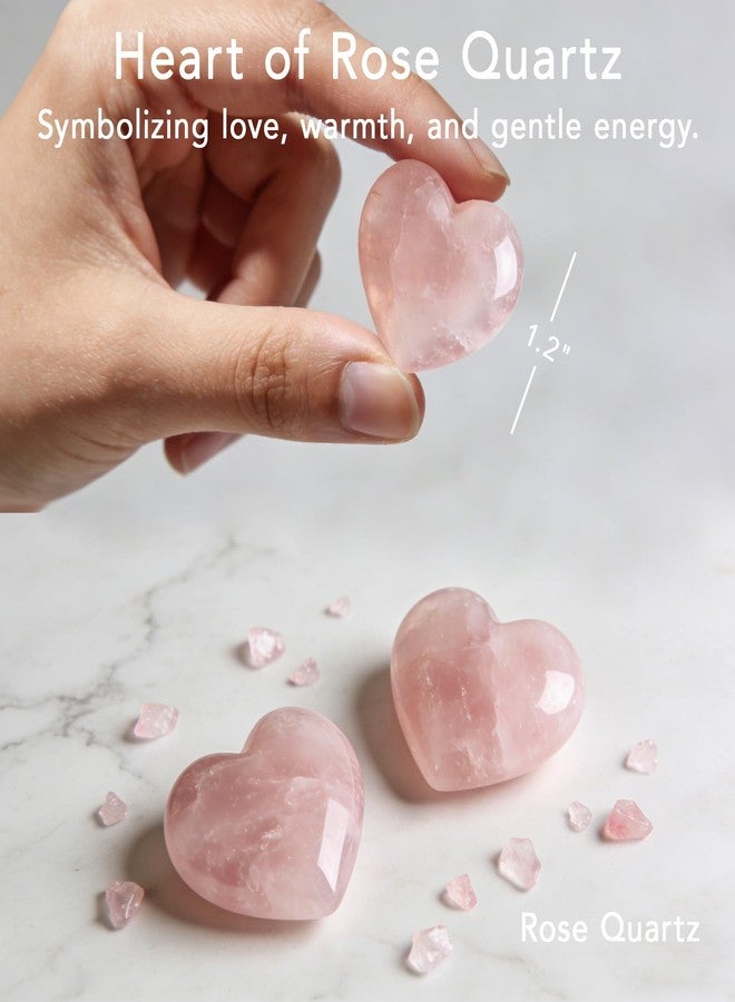 Taxhtext Rose Quartz Heart Set for Mother&Daughter, Matching Love Keepsake Gift for Mom and Daughter, Crystal Pocket Hug Tokens for Bond, Mother’s Day Birthday Gift for Mom(Rose) - Image 2
